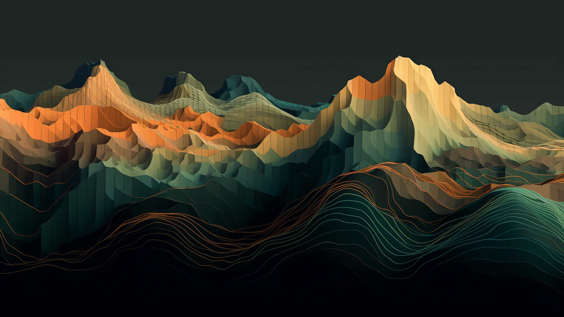 A landscape with hills and valleys, representing the terrain of data one navigates using SQL